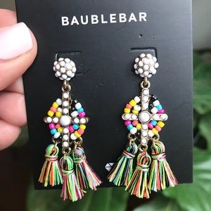 BaubleBar beaded tassel earrings